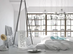 Clearance Pamono Cross Stitch Hanging Swing Chair from Studio Stirling