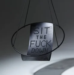 Clearance Pamono Cross Stitch Hanging Swing Chair from Studio Stirling