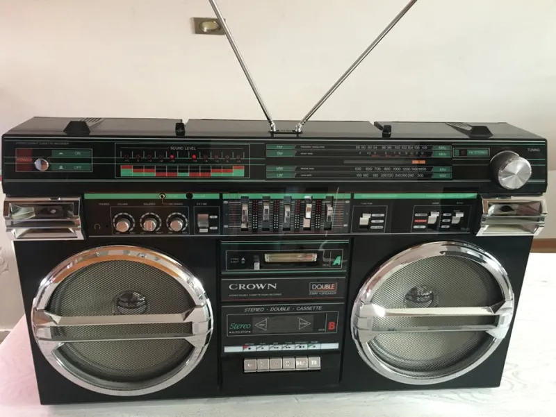 Pamono Crovn Radio & Stereo with Cassette Recorder, 1980s> Electronics