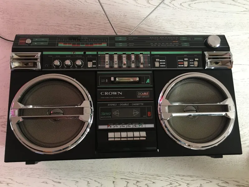 Pamono Crovn Radio & Stereo with Cassette Recorder, 1980s> Electronics