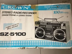 Pamono Crovn Radio & Stereo with Cassette Recorder, 1980s><noscript><img width=