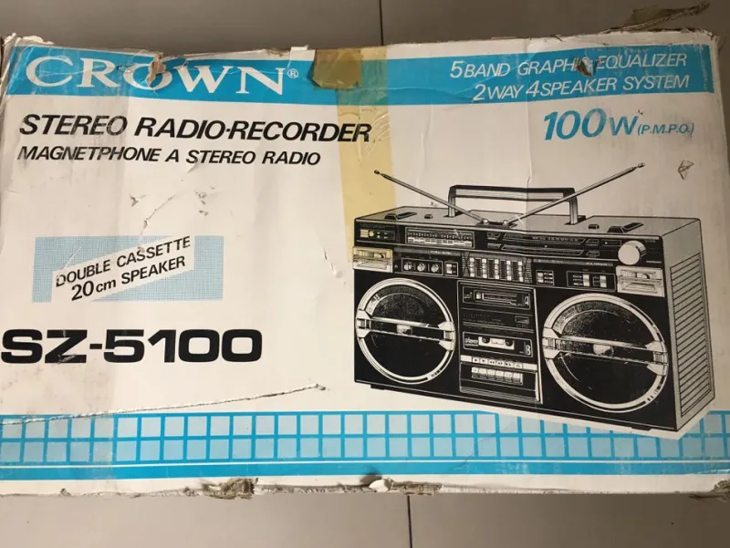 Pamono Crovn Radio & Stereo with Cassette Recorder, 1980s> Electronics