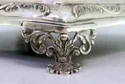 Hot Pamono Cruet with Silver Structure with Salt and Pepper Shakerand Mustard Jar
