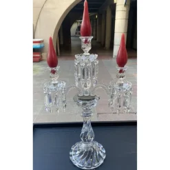 Pamono Crystal Candleholder from Baccarat
