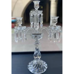 Pamono Crystal Candleholder from Baccarat