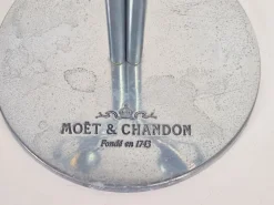 Clearance Pamono Crystal Champagne Flutes in Holder by Philippe Di Meo for Moët & Chandon, 1980s, Set of 2