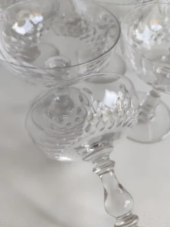 Discount Pamono Crystal Champagne Glasses from Baccarat, 1920s, Set of 12