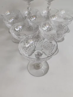 Discount Pamono Crystal Champagne Glasses from Baccarat, 1920s, Set of 12