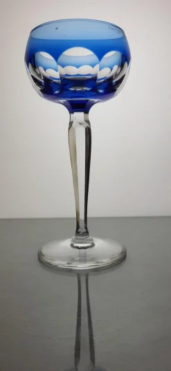 Hot Pamono Crystal Colored Wine Glasses from Val Saint Lambert, 1960s, Set of 6