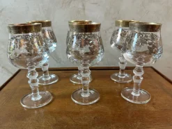 Pamono Crystal Glasses, 1950, Set of 6><noscript><img width=