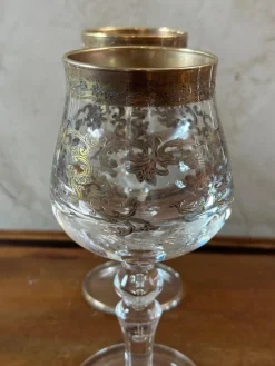 Pamono Crystal Glasses, 1950, Set of 6><noscript><img width=