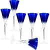 Pamono Crystal Glasses from Ajka, Hungary, 1960s, Set of 6