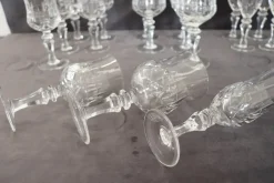 Clearance Pamono Crystal Glasses, 1970s, Set of 18