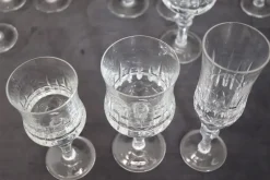 Clearance Pamono Crystal Glasses, 1970s, Set of 18