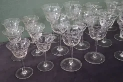Pamono Crystal Glasses, 1970s, Set of 28><noscript><img width=