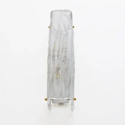Sale Pamono Crystal Natural Murano Glass Sconces in the style of Mazzega, 2000s, Set of 2