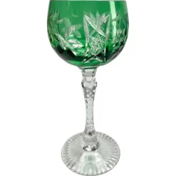 Pamono Crystal Stem Glasses, 1950s, Set of 6> Glassware