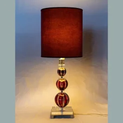 Outlet Pamono Crystal Table Lamp by Leone Aliotti