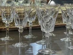 Pamono Crystal Wine Glasses of Sèvres Niagara Model, 1950s, Set of 11><noscript><img width=