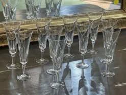 Pamono Crystal Wine Glasses of Sèvres Niagara Model, 1950s, Set of 11><noscript><img width=