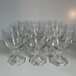 Outlet Pamono Crystal Yale Champagne, Red Wine and White Wine Glasses from Val Saint Lambert, 1970s, Set of 27