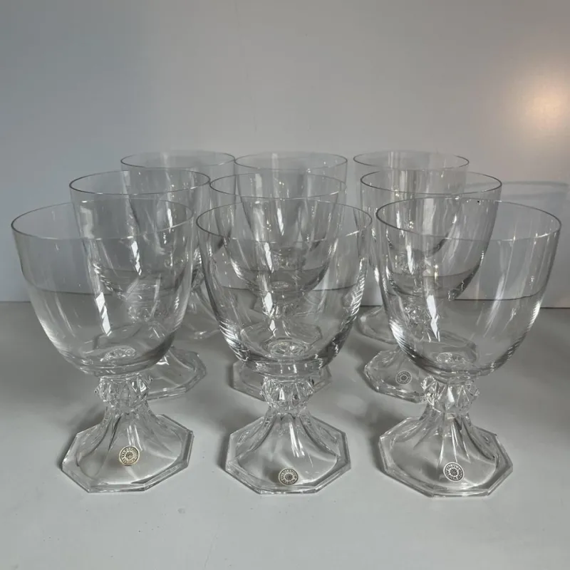 Outlet Pamono Crystal Yale Champagne, Red Wine and White Wine Glasses from Val Saint Lambert, 1970s, Set of 27