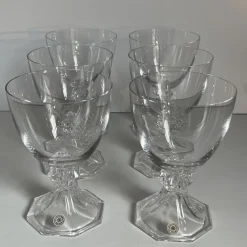 Outlet Pamono Crystal Yale Champagne, Red Wine and White Wine Glasses from Val Saint Lambert, 1970s, Set of 27