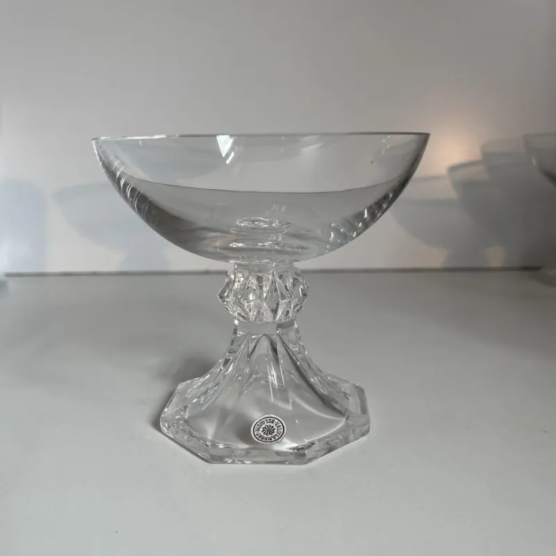 Outlet Pamono Crystal Yale Champagne, Red Wine and White Wine Glasses from Val Saint Lambert, 1970s, Set of 27