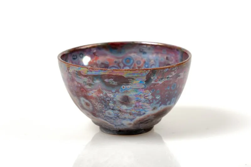 Online Pamono Crystalline Glazed Ceramic Bowl by Isak Isaksson, 2000s