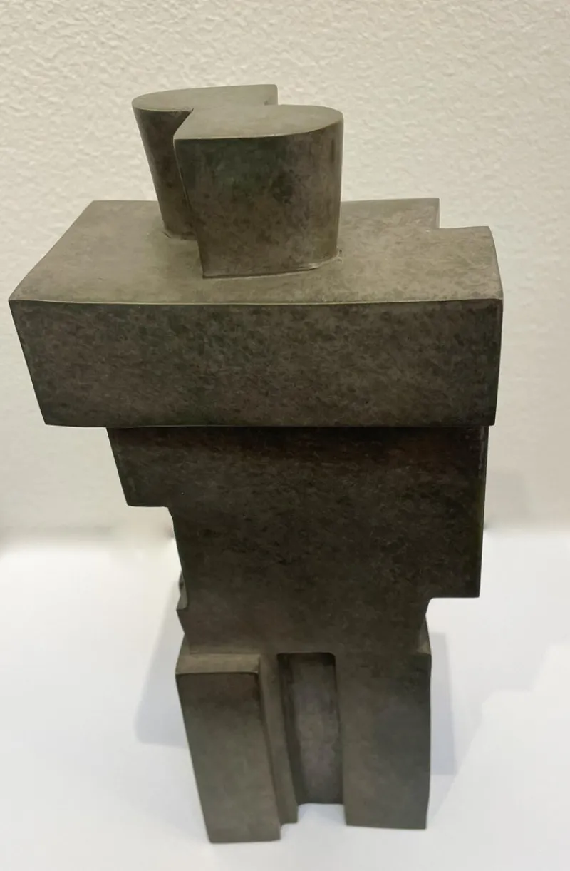 Pamono Cubist Bronze Sculpture The Twins by Willy Kessels, 1920s> Art Deco
