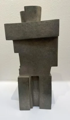 Pamono Cubist Bronze Sculpture The Twins by Willy Kessels, 1920s><noscript><img width=