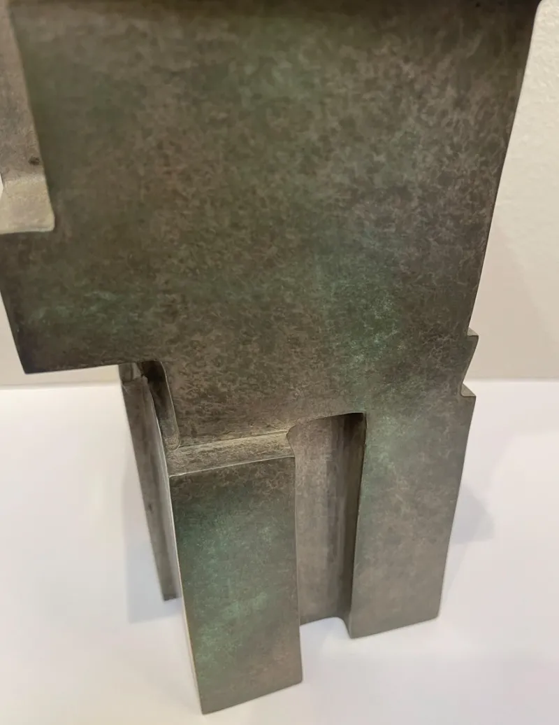 Pamono Cubist Bronze Sculpture The Twins by Willy Kessels, 1920s> Art Deco
