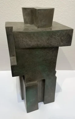 Pamono Cubist Bronze Sculpture The Twins by Willy Kessels, 1920s><noscript><img width=