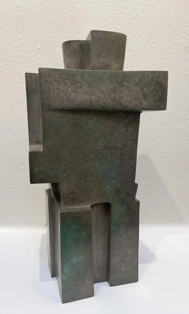 Pamono Cubist Bronze Sculpture The Twins by Willy Kessels, 1920s> Art Deco