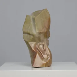 Pamono Cubist Head Sculpture, 2008, Marble><noscript><img width=