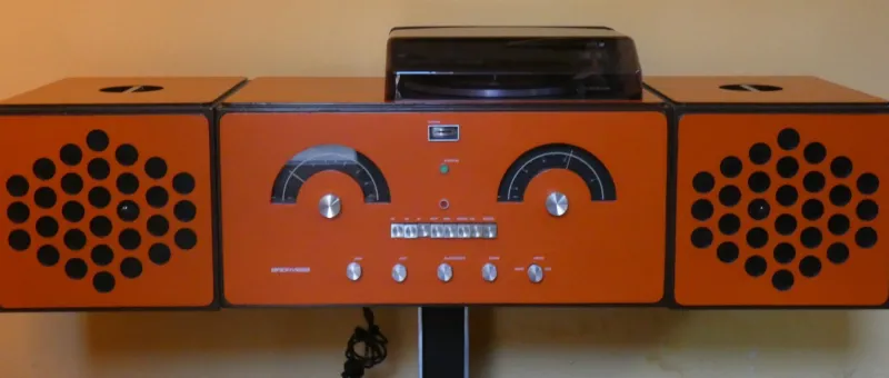 Pamono Cubo RR 126 FO Radiophonograph by Fratelli Castiglioni for Brionvega, Italy, 1960s> Electronics