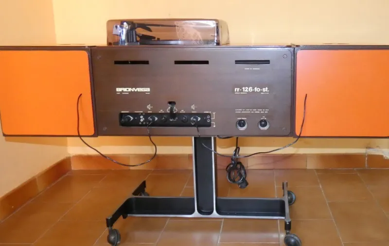 Pamono Cubo RR 126 FO Radiophonograph by Fratelli Castiglioni for Brionvega, Italy, 1960s> Electronics