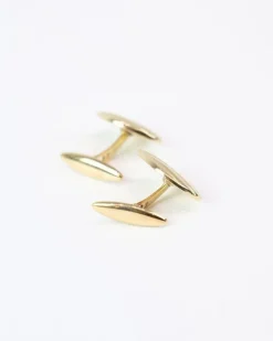 Outlet Pamono Cufflinks in 14 Carat Gold, Set of 2