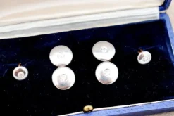 Pamono Cufflinks with Gold, Set of 2><noscript><img width=