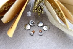 Pamono Cufflinks with Gold, Set of 2><noscript><img width=