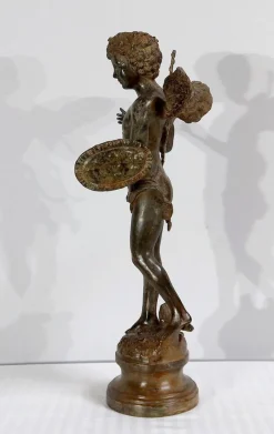 Pamono Cupid, Early 1800s, Large Bronze><noscript><img width=