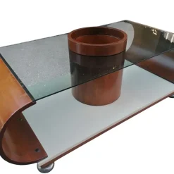 Online Pamono Curved Central Round Liquor Table, 1970s