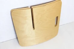 Pamono Curved Plywood Magazine Rack, 1980s><noscript><img width=