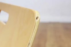 Pamono Curved Plywood Magazine Rack, 1980s><noscript><img width=