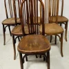 Pamono Curved Wooden Chairs, Set of 6> Side Chairs & Dining Chairs