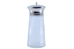 Pamono Cut Glass Salt Shaker with Silver Mushroom-Shaped Lid> Salt & Pepper Shakers