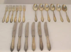 Pamono Cutlery Service for Six People from Krupp Berndorf, 1950s, Set of 18> Dinnerware Accessories