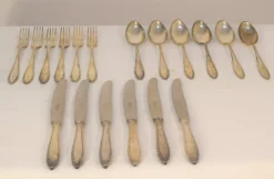 Pamono Cutlery Service for Six People from Krupp Berndorf, 1950s, Set of 18> Dinnerware Accessories