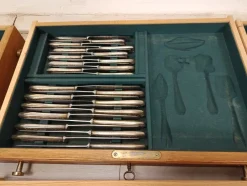 Pamono Cutlery Set with Box from Christofle, 1970s, Set of 114><noscript><img width=