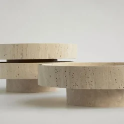 Pamono Cyclo Travertine Bowl from Kiwano Concept><noscript><img width=